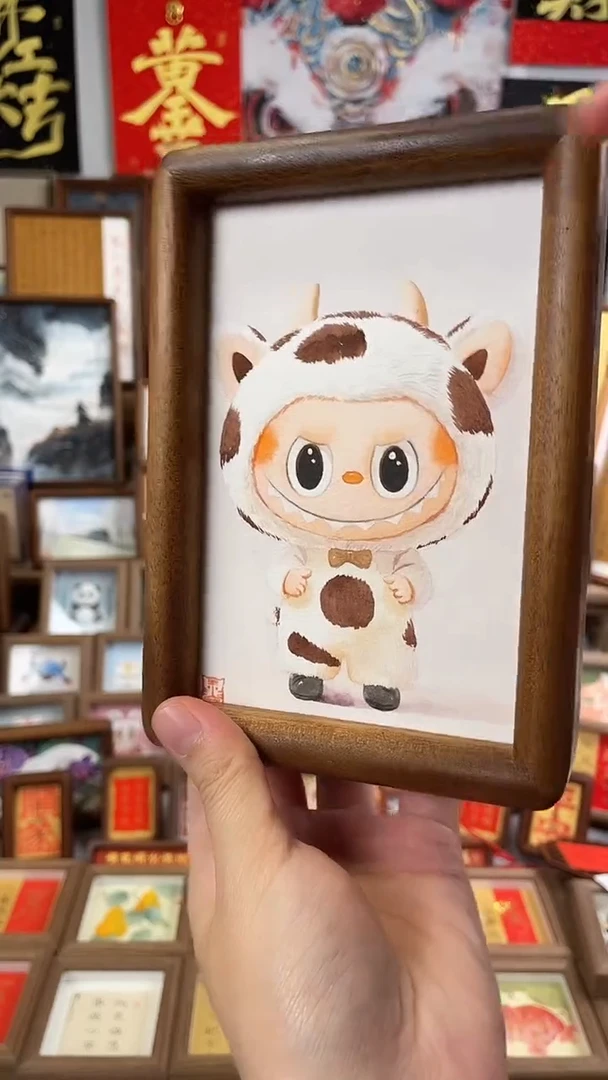 国画纯手绘书法绘画作品