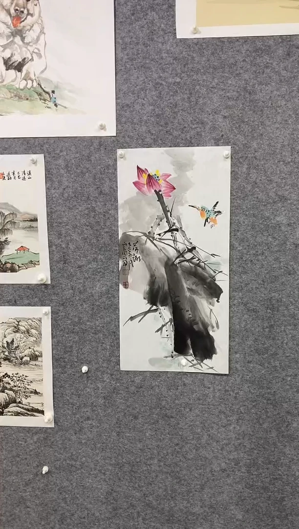 国画尚定固国画作品