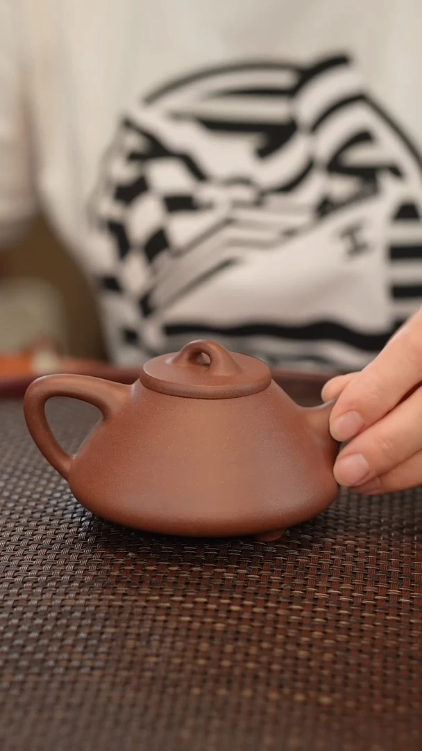 茶壶紫砂D*子冶石瓢 紫泥 【王老师】