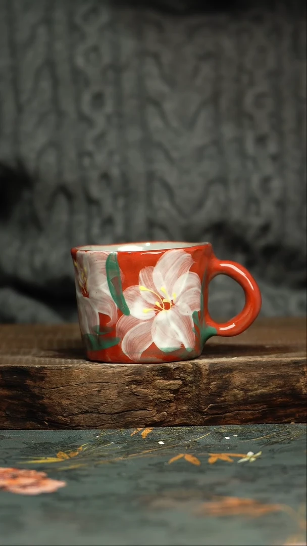 【闪购商品】杯 釉下彩手工手绘同款陶器