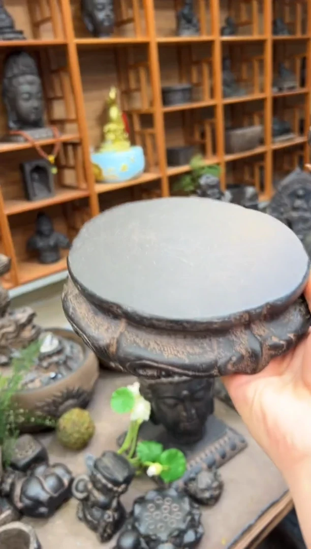 陶土【火山泥】金箍坛底座