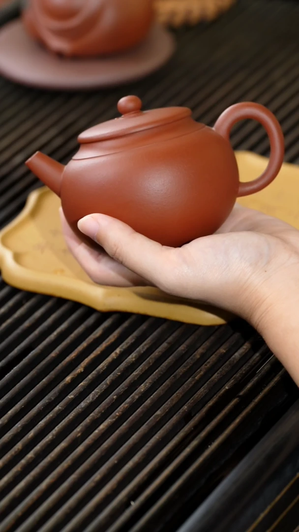 茶壶紫砂220cc福圆壶