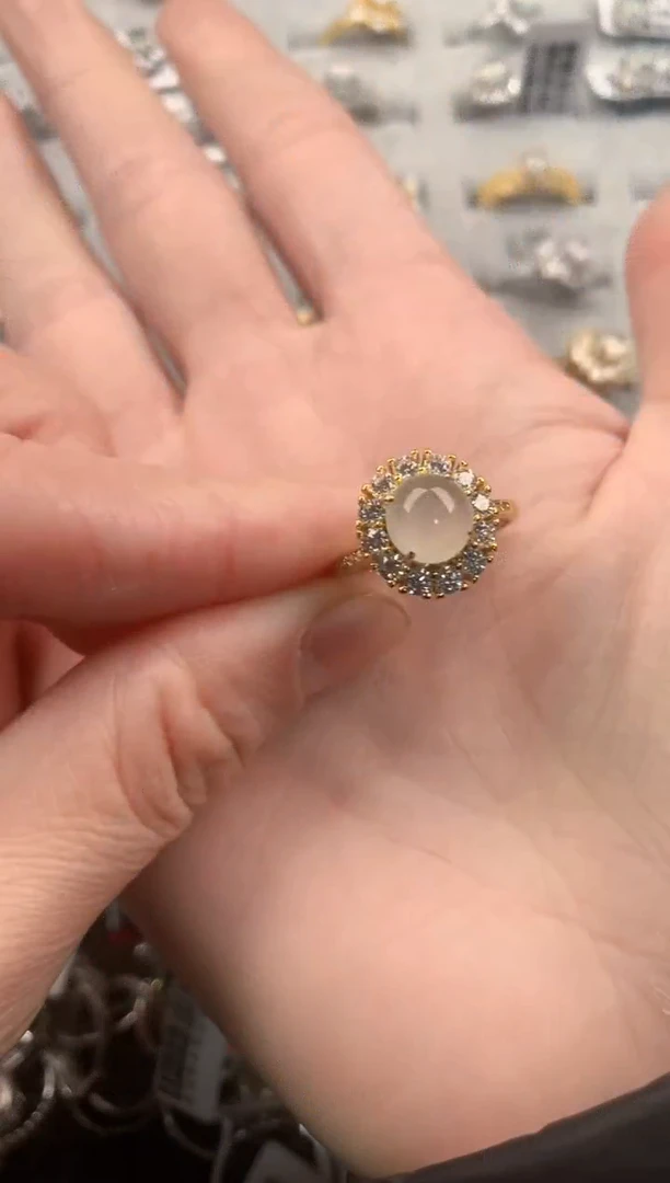 银S925镶嵌戒指翡翠3                             9