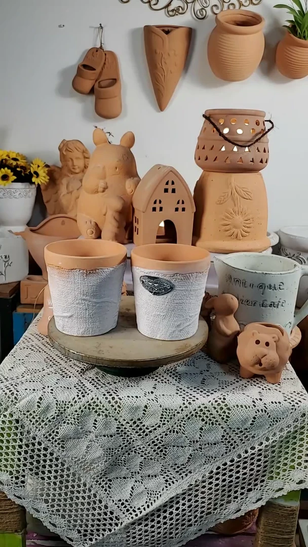 白色复古荷兰盆（2个装）