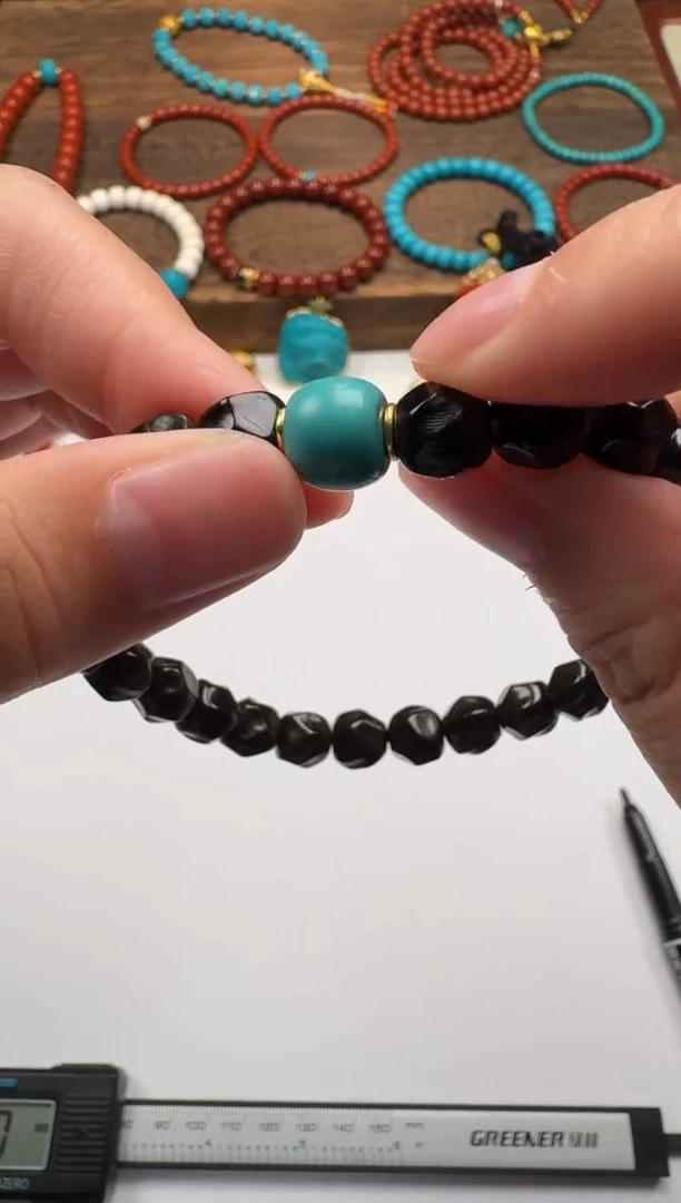 手串椰蒂18K金镶嵌零**～手串手串