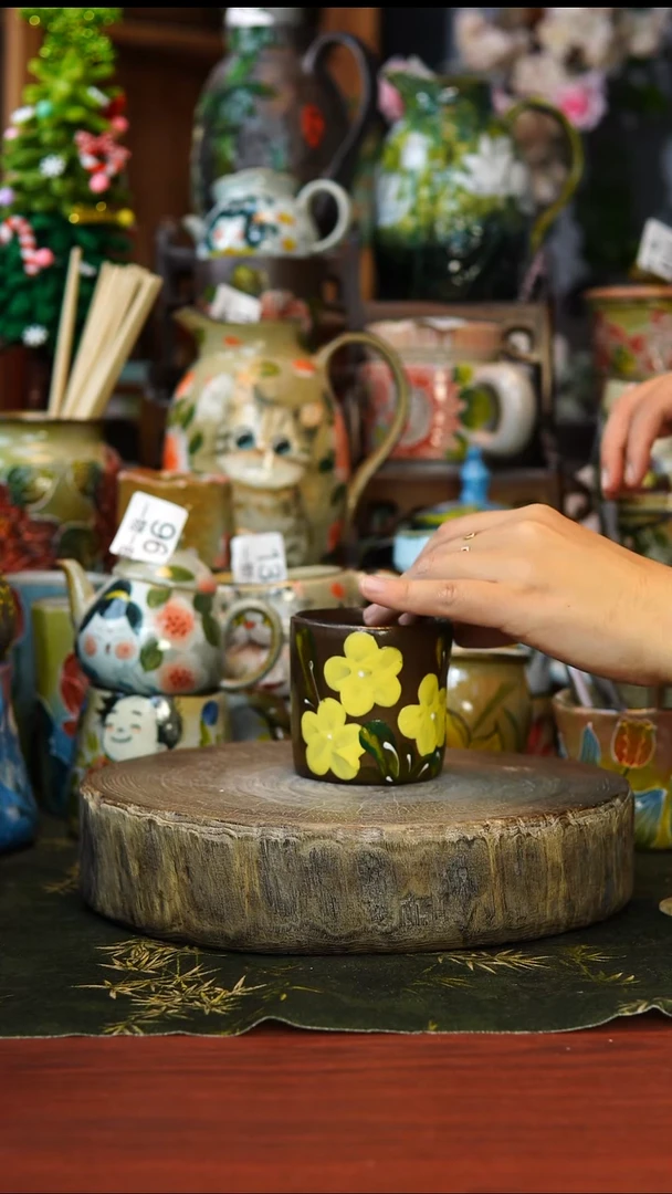 花瓶/杯子/碗134景德镇手工高温釉下彩