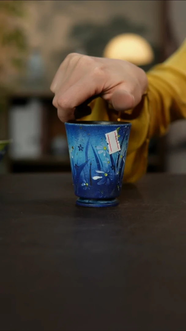 杯景德镇陶瓷杯碗柴烧多人