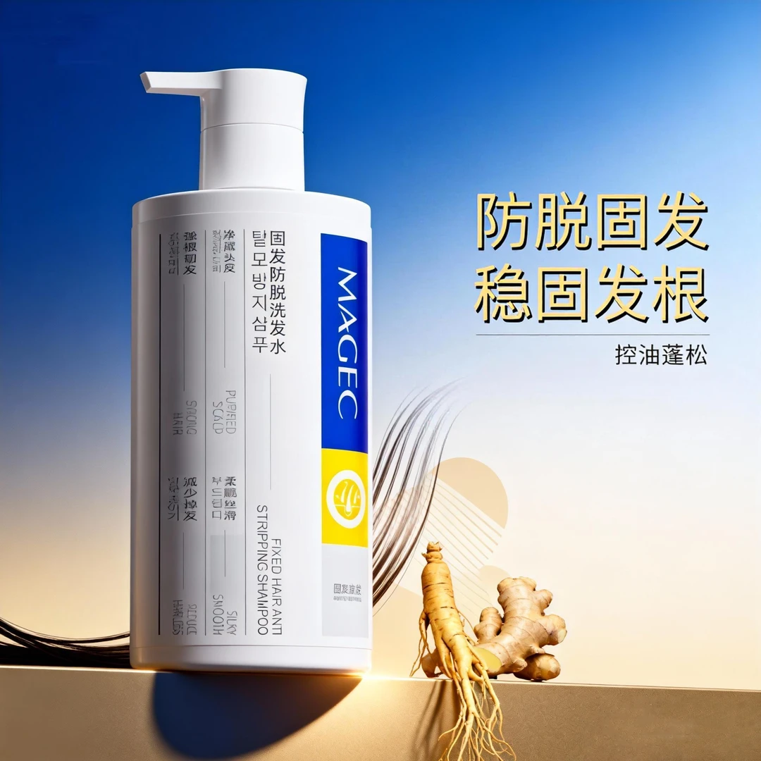 固发防脱发洗发水护发控油蓬松留香柔顺何首乌人参根顺滑稳固发根