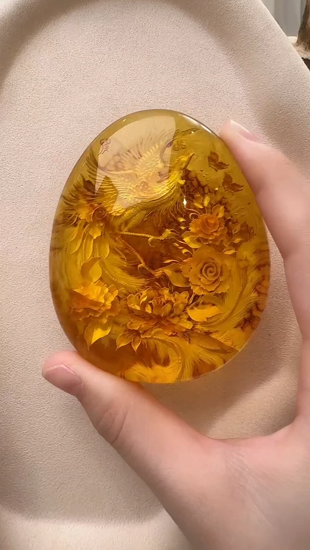 琥珀颈饰未镶嵌吊坠