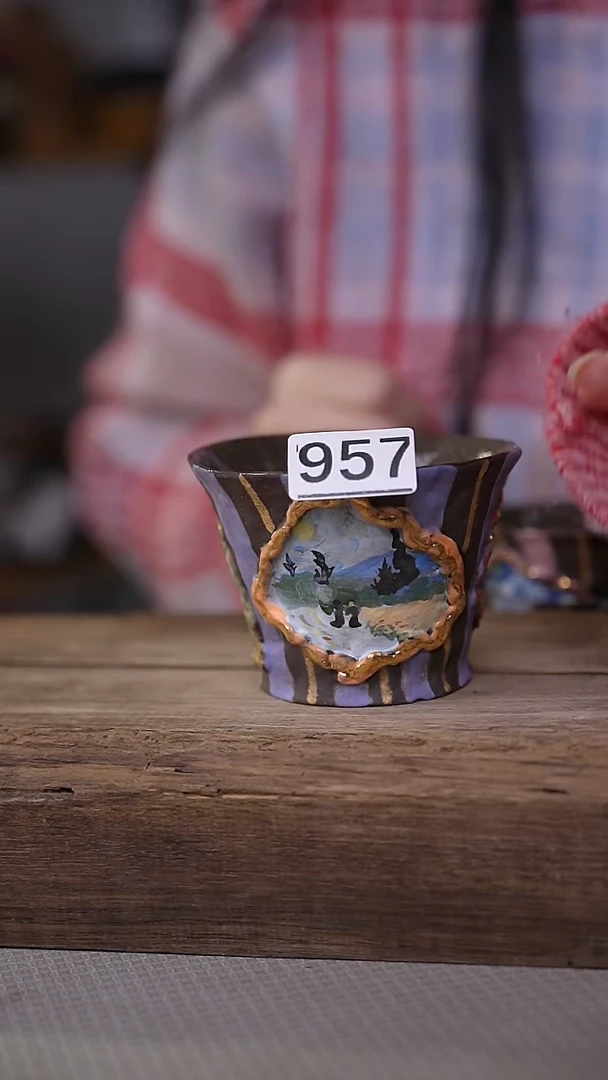 【闪购商品】瓷片福利！设计师手绘壁画咖啡杯