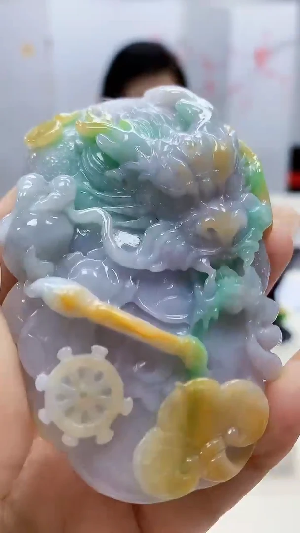 定制翡翠未镶嵌5160xx-毛货挂件39