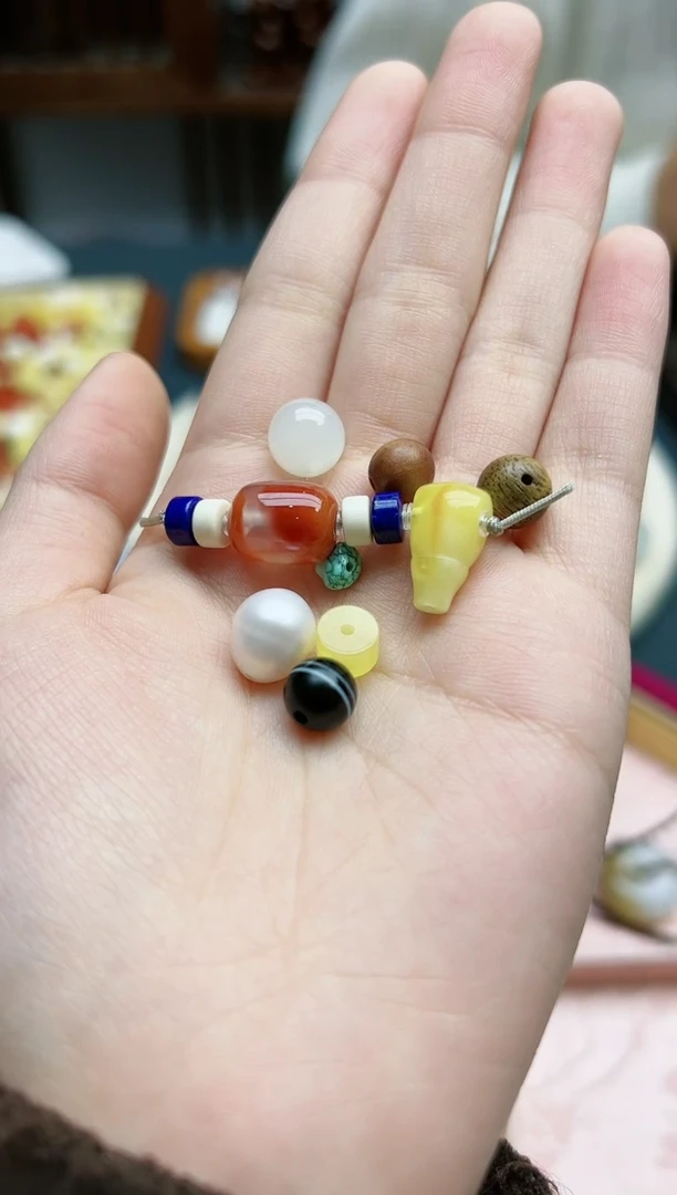 【闪购商品】琥珀裸石未镶嵌蜜蜡多宝配饰套装*1 YX