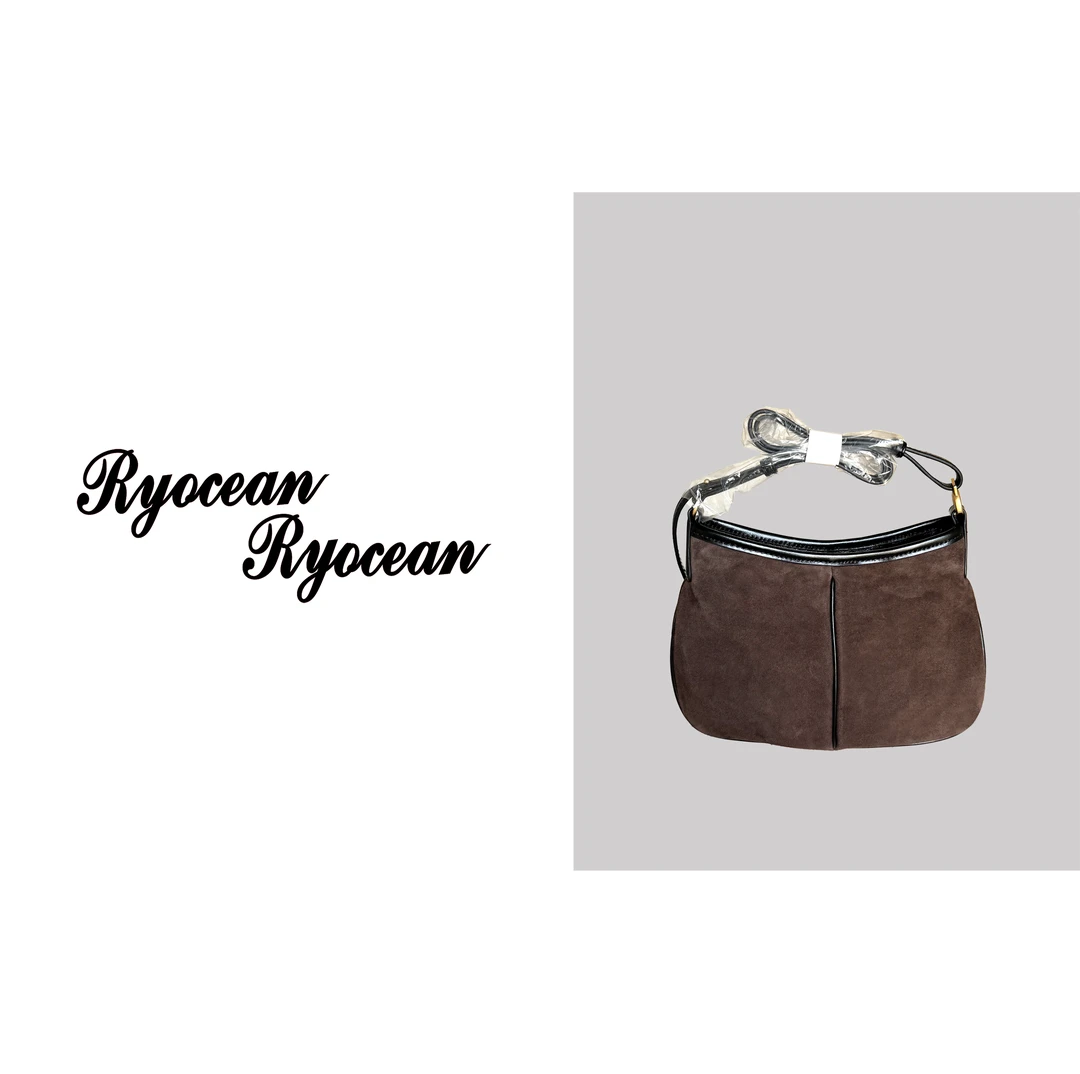 RYOCEAN  法式反皮绒千金腋下包（不含装饰性挂件）