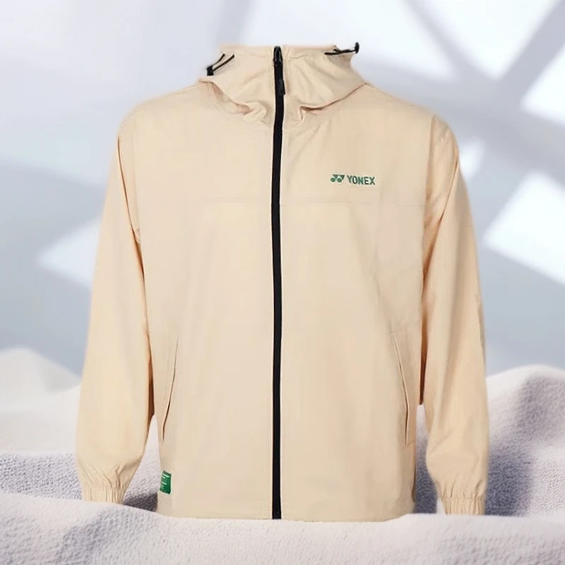 YONEX/尤尼克斯羽毛球服男女款超薄透气速干运动外套夹克50186CR