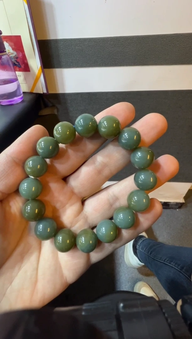 未镶嵌手串和田玉且末蓝手串  （产地直发）