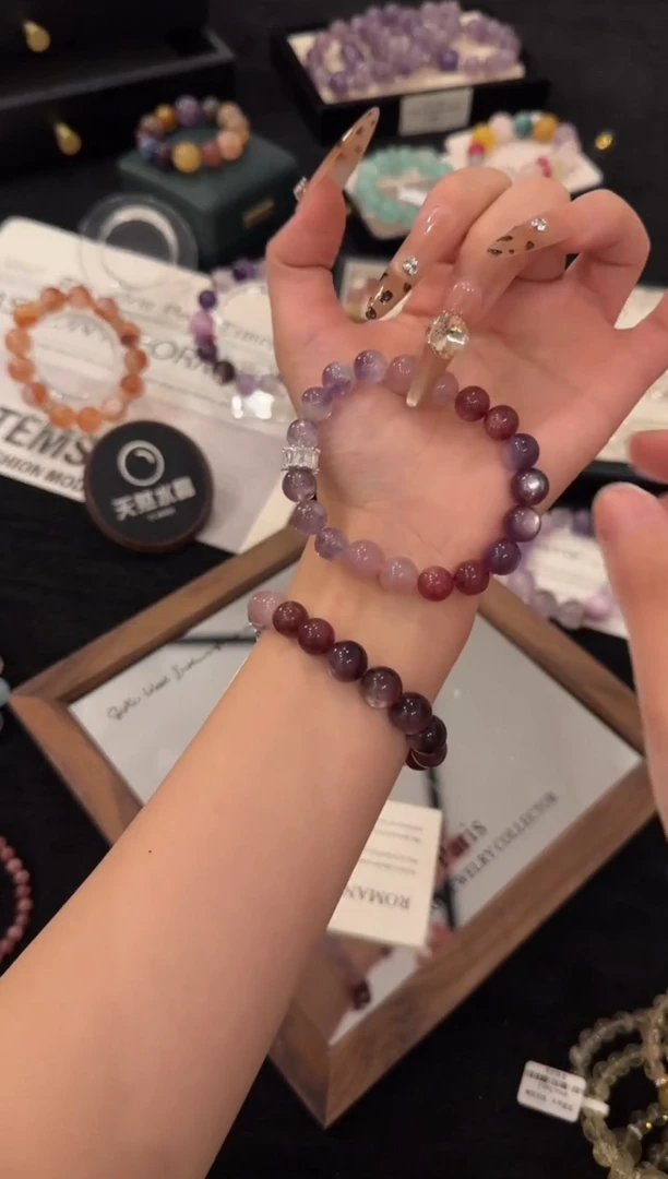 合金手链水晶乌梅子酱x2215