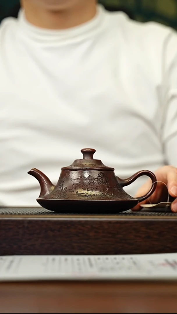 茶壶紫砂宜兴原矿 半手工 紫砂壶容量200CC