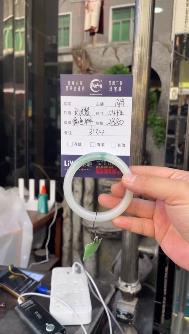 未镶嵌手镯翡翠W 54正圈 3144