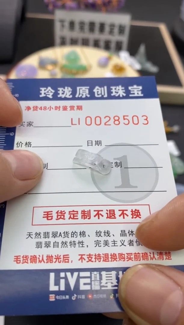 【闪购商品】翡翠颈饰未镶嵌翡翠净货28503