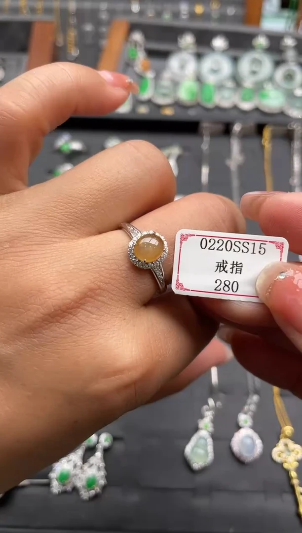 【闪购商品】翡翠戒指银S925镶嵌0220SS15