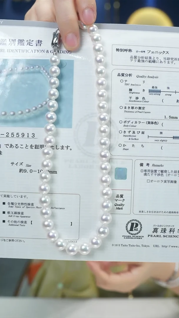 未镶嵌海水珍珠丨凤凰大证澳白珍珠项链9-11mm@@EZ065