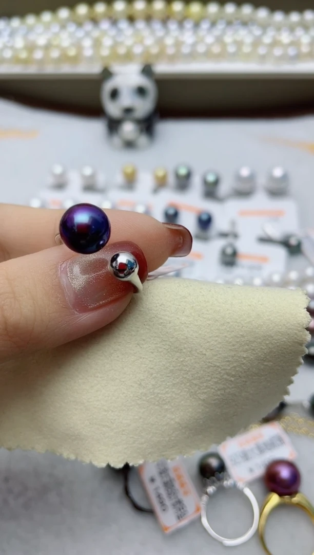 【闪购商品】淡水珍珠戒指银S925镶嵌W19