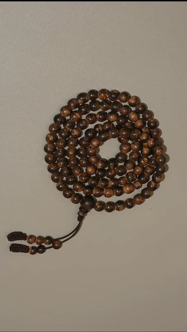 沉香手串达拉干红油老料沉水0.6多圈手串16克+