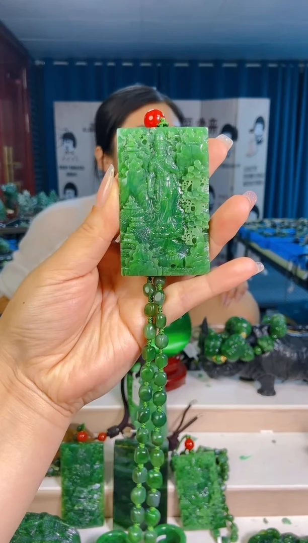 和田玉未镶嵌挂件1