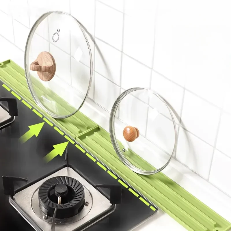 灶具放置垫防滑垫窄缝家用厨房多功能烟机锅盖收纳垫