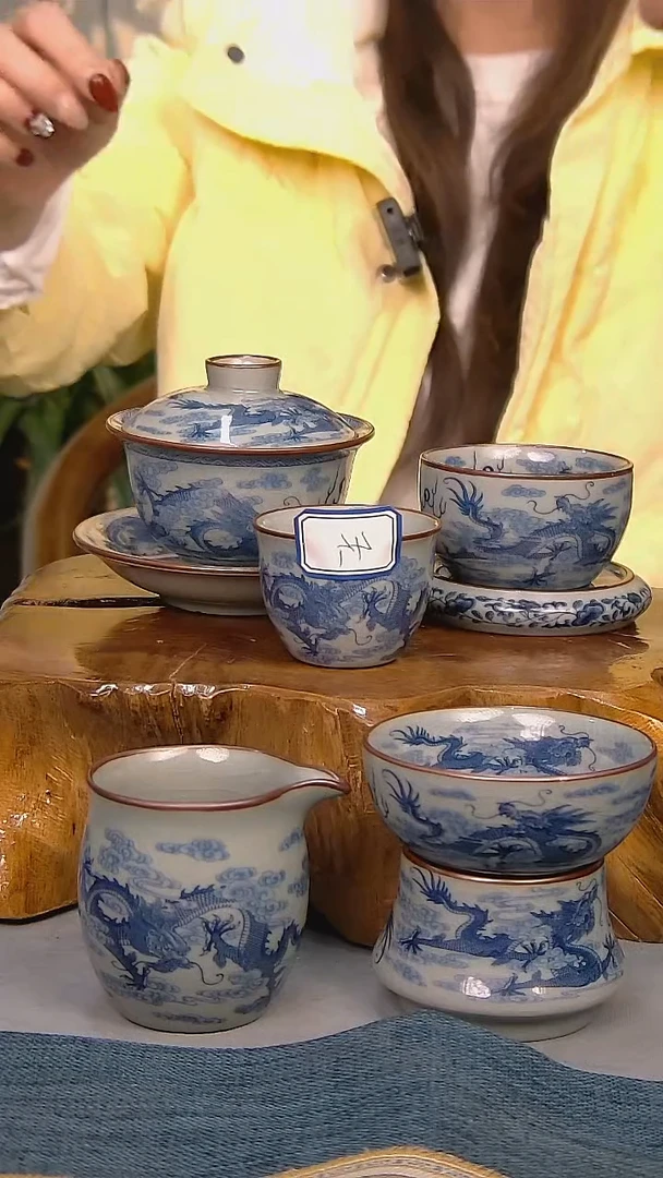 【闪购商品】简装家用款9件套 陶瓷家用茶具系列