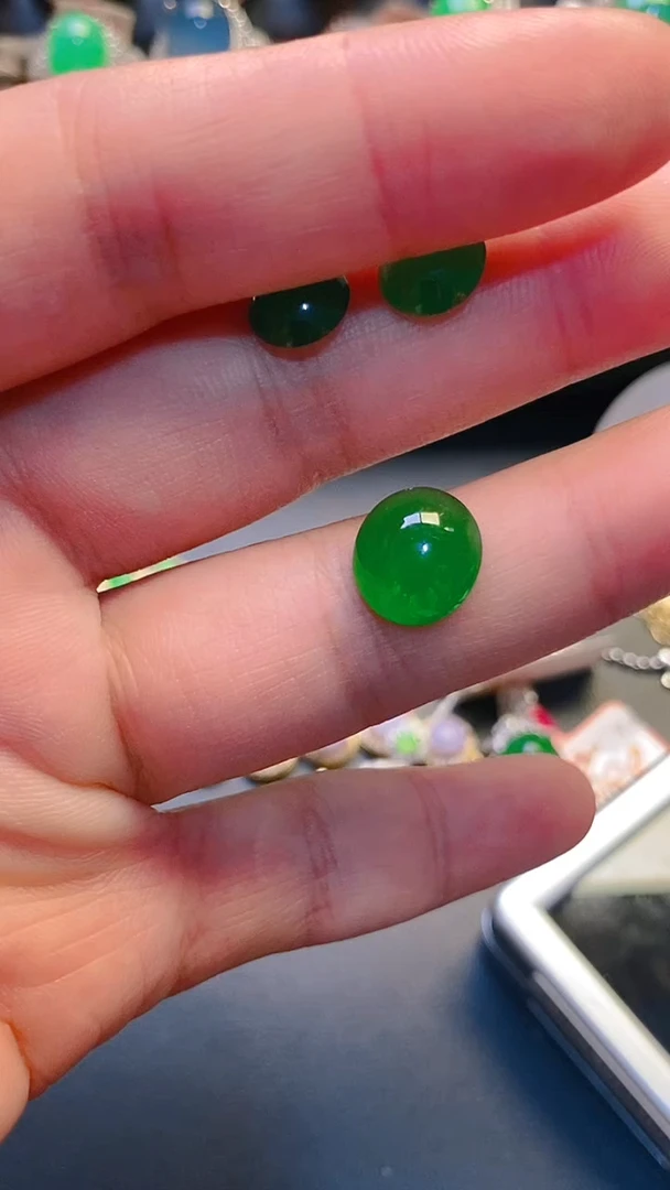 未镶嵌翡翠耳饰视**✨天然