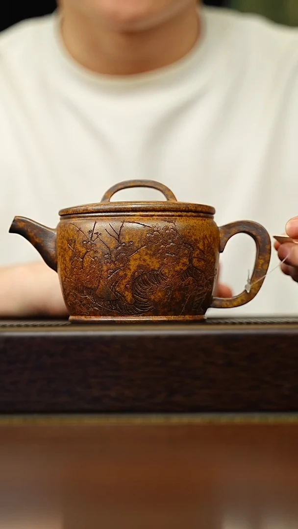 茶壶紫砂宜兴原矿 半手工 紫砂壶容量320CC