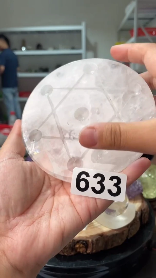 未镶嵌水晶大型摆件（非配饰）白水晶七星盘633