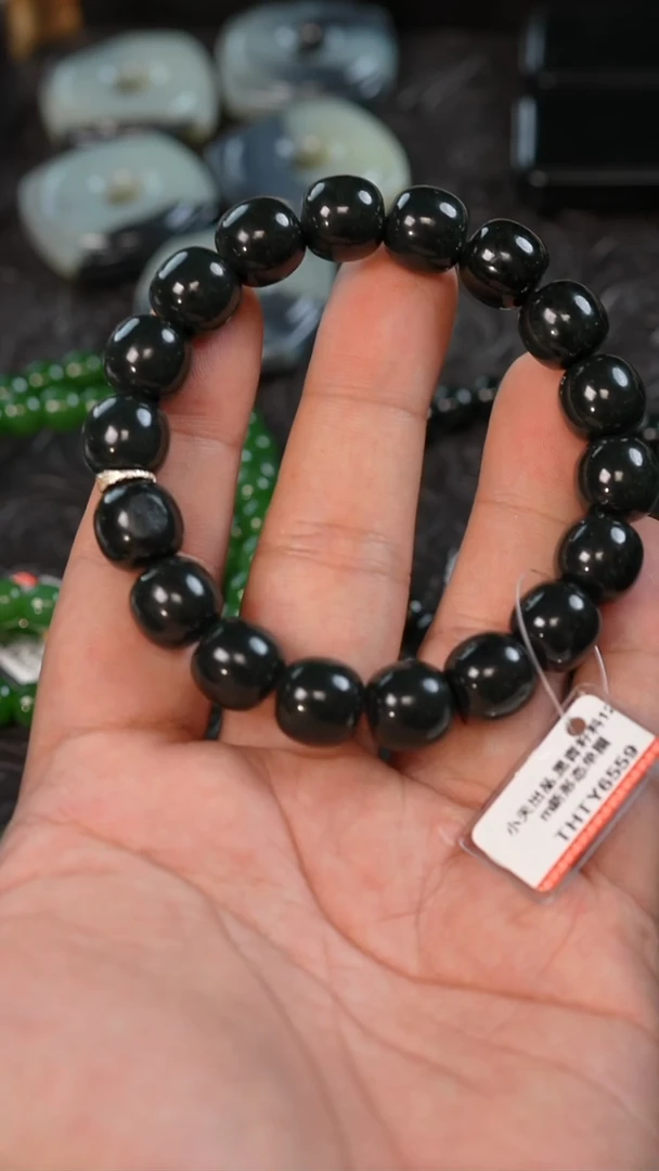 未镶嵌手串和田玉多样性发一件THTY6559