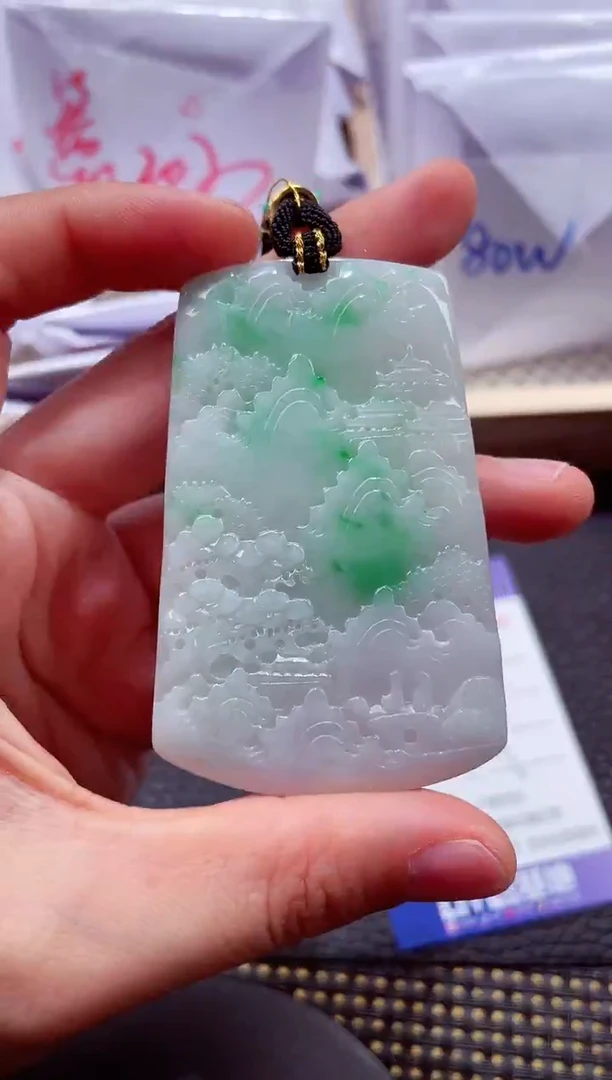 未镶嵌挂件翡翠000888