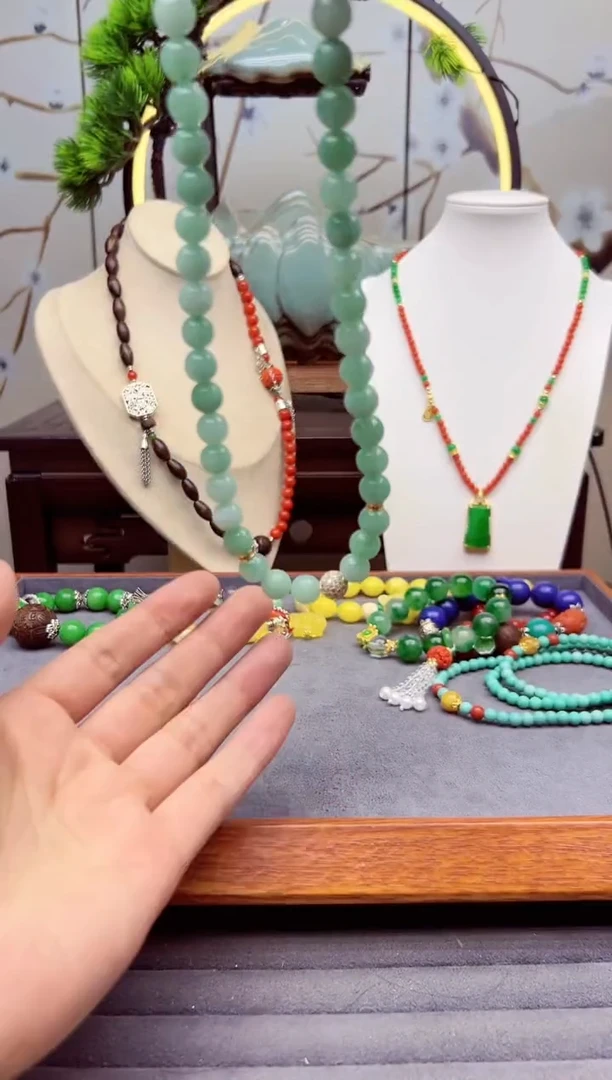 【闪购商品】翡翠手链14K金镶嵌x796`````