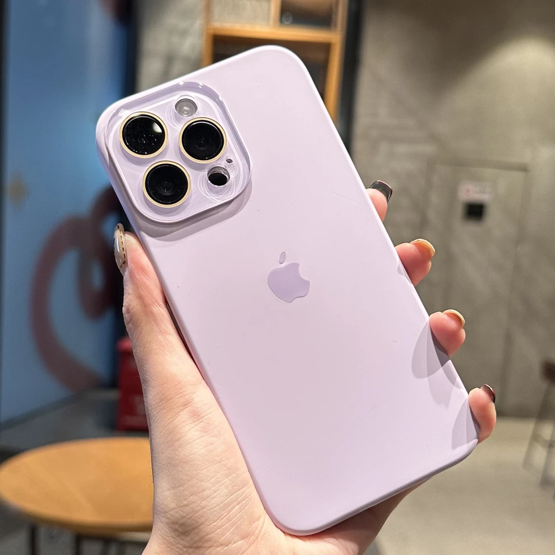 液态硅胶适用苹果16promax手机壳纯色iPhone15/14/13/12全包镜头