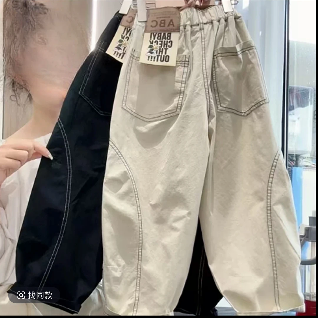 男童2025夏季新款休闲裤儿童中大童薄款长裤时尚潮流童装男孩外穿