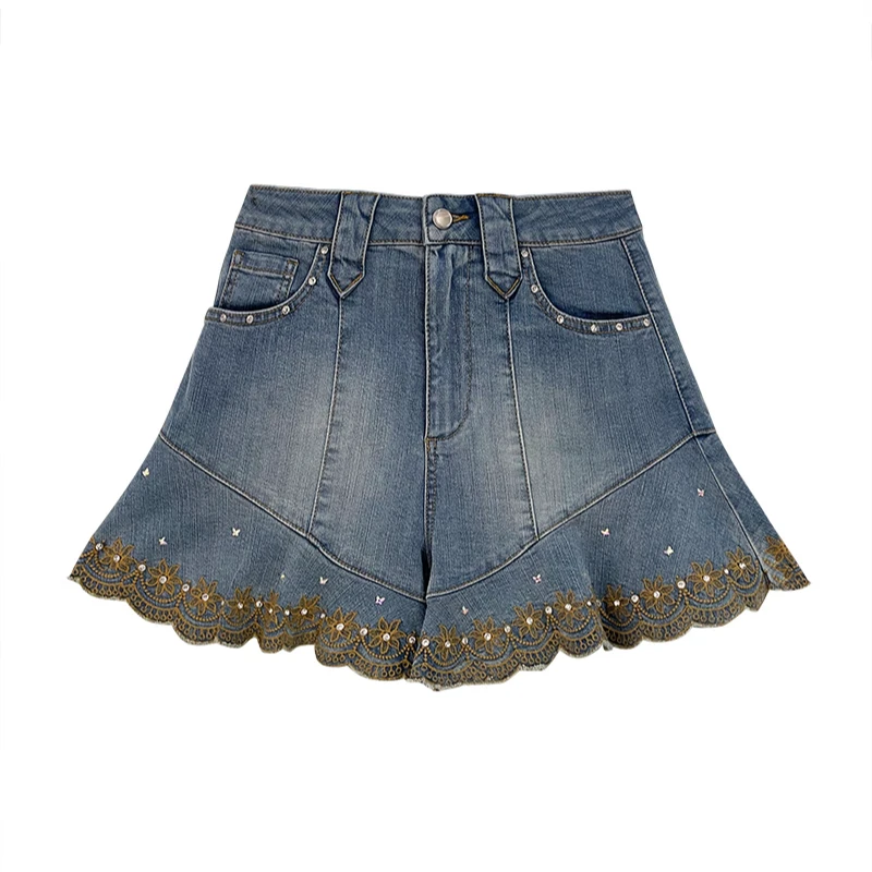 【丁姐宠粉专享】太阳花重工牛仔短裤BR07108115