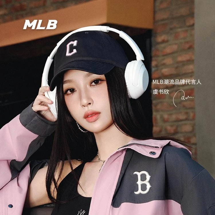 MLB棒球帽 虞书欣同款软顶休闲男女同款休闲鸭舌帽CP66大标NY LA