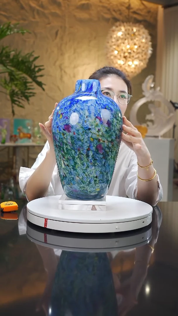 瓷片设计款莫奈花瓶