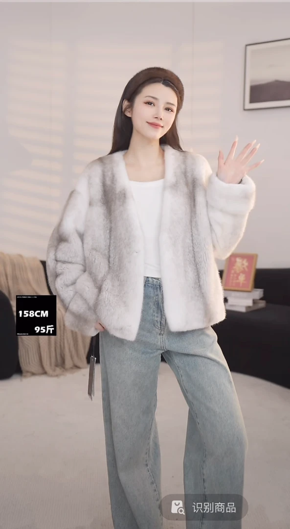 【颖儿】稀奢十字貂时尚百搭款进口水貂