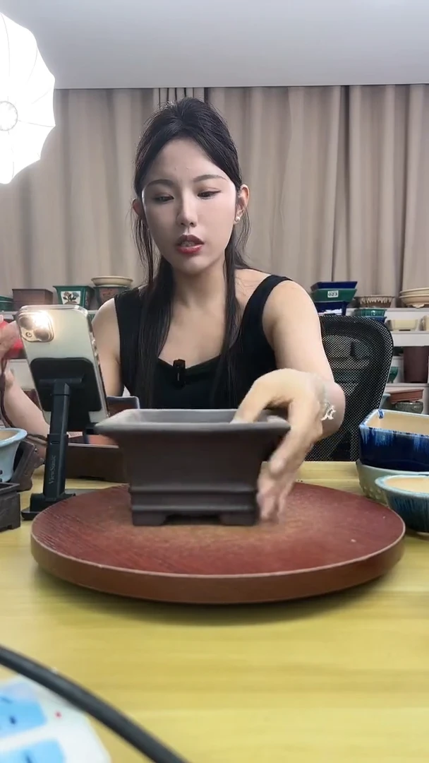 紫砂花盆 浅草紫砂花盆