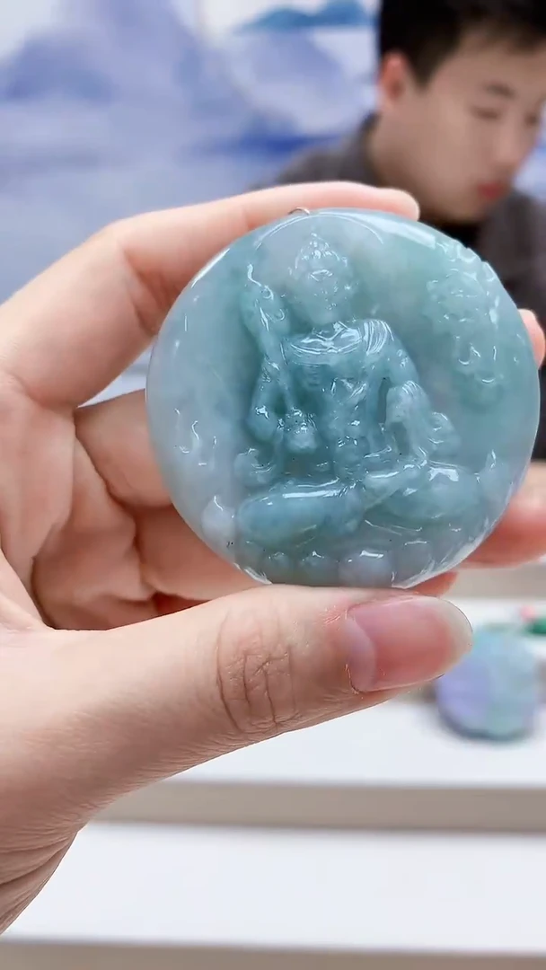 未镶嵌定制翡翠5150lr-毛货挂件54