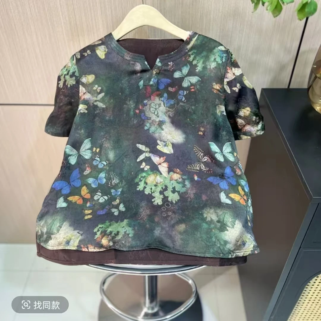 【彩蝶】定制；新款时尚爆款新中式女装432