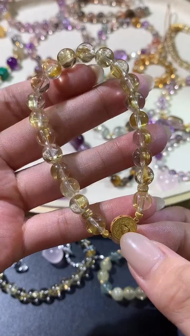 18K金镶嵌手串水晶W233|3680