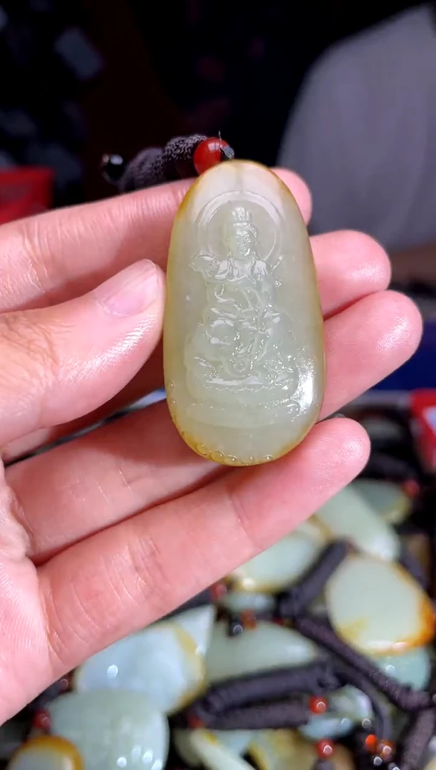 和田玉未镶嵌挂件1