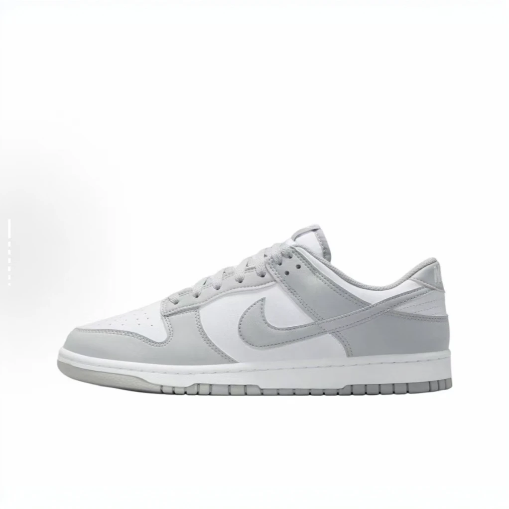 NIKE/耐克Dunk Low 白灰 轻便百搭低帮休闲运动板鞋HF5441105