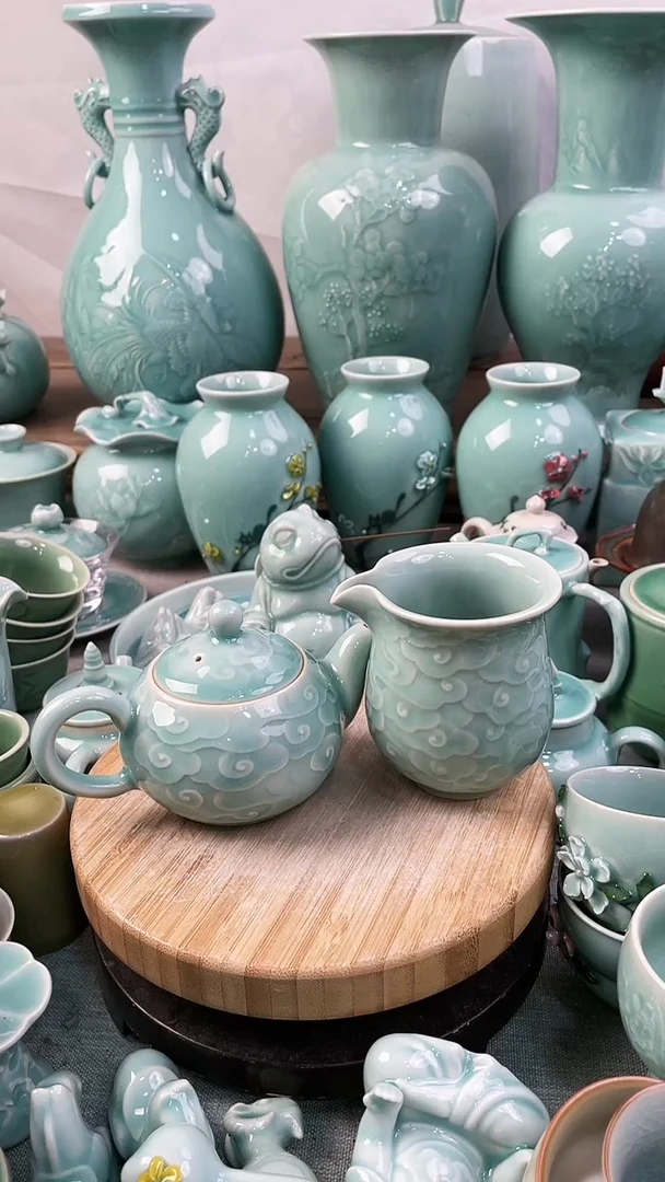 【闪购商品】1壶1公道 特价福利 微瑕 慧仙青瓷