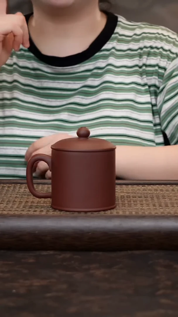 茶杯紫砂紫气紫泥小杯暇
